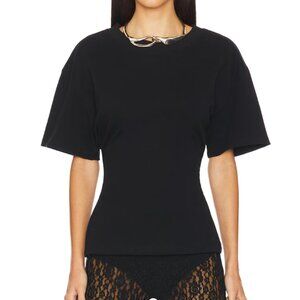 EB DENIM | Black Eero Cinched Waist T Shirt